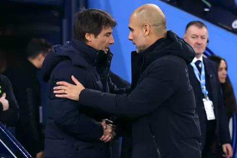 جوارديولا: دي بروين سيتعلم الكثير من كونتي.. إنه ضمن أفضل المدربين بالعالم